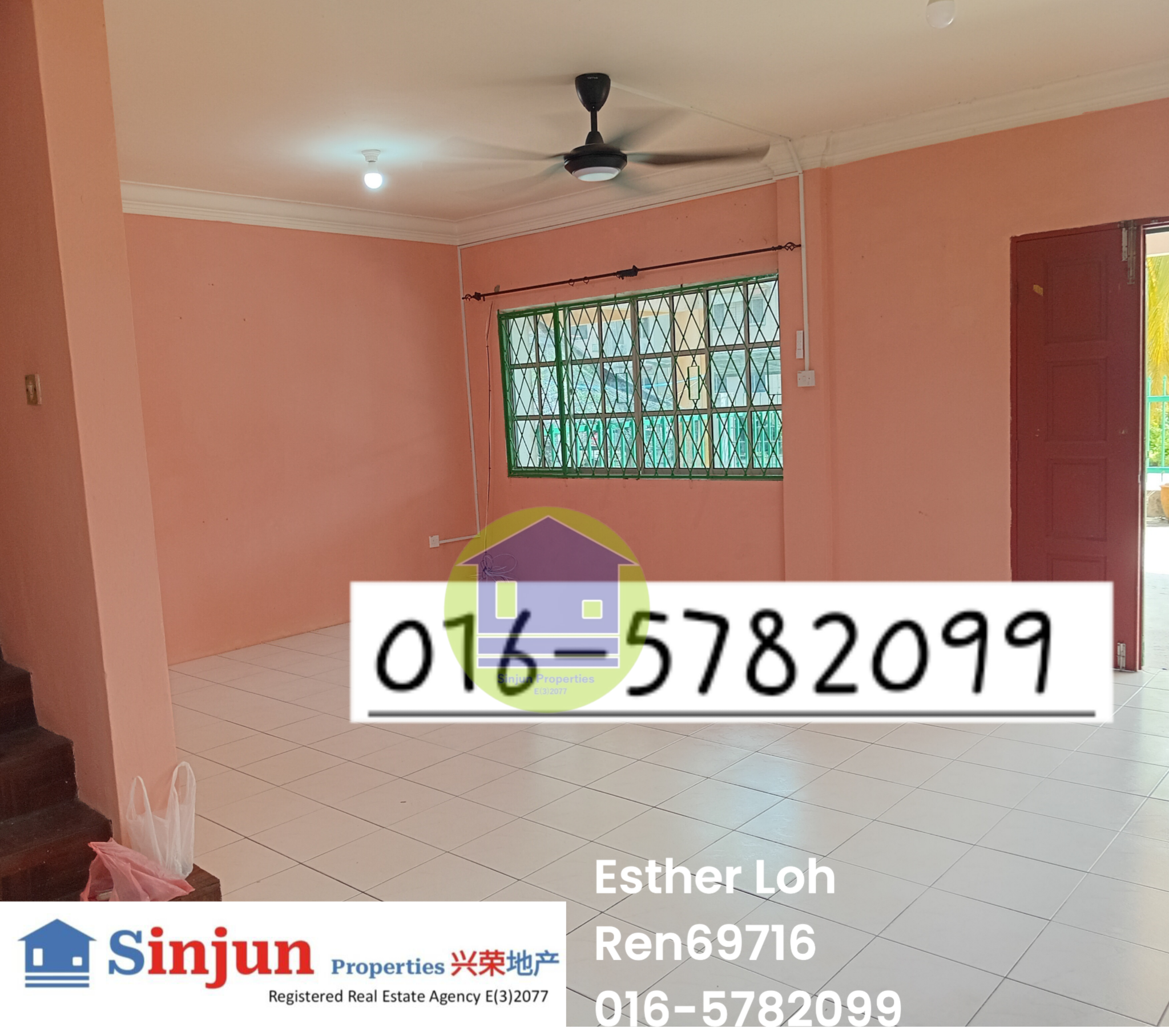 For rent corner double storey terrace house at Batu 9 Jalan penrissen kuching serian